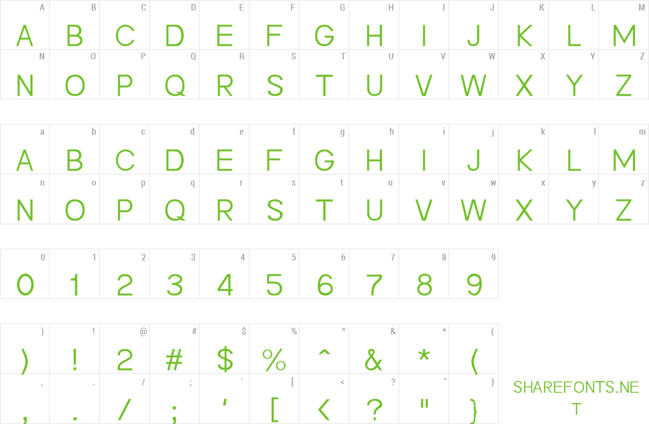 Font Heo May Hoa 1.1 preview